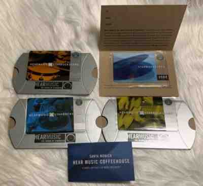 Rare Starbucks Card 2003 Hear Music & 2006 Hear Music TRIO US Version W/Sleeves - Sold on eBay Oct, 23rd 2019 for $150.00