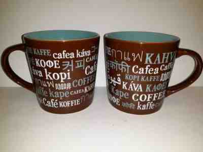 Set of 2 2008 Starbucks Coffee Mug International Mug Koffie Kaffe 16 Oz Cup - Sold on eBay Oct, 23rd 2019 for $28.97