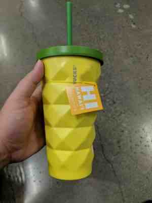 Starbucks Pineapple Coffee Tumbler Metal Hawaii  16 Oz NWT 2016 - Sold on eBay Oct, 23rd 2019 for $39.99