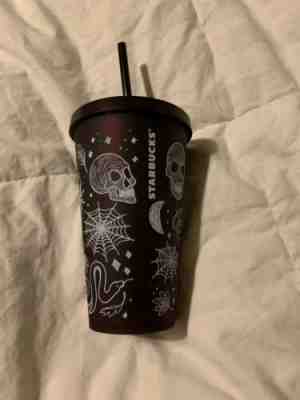 2019 Starbucks Halloween Skull Tumbler 16oz Purplish Black - Hard to find! Rare! - Sold on eBay Oct, 23rd 2019 for $40.00