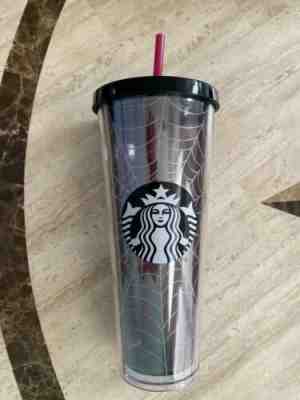 New Starbucks 2019 Glitter Spiderweb Limited Edition Tumbler Cup Halloween Fall - Sold on eBay Oct, 23rd 2019 for $39.94