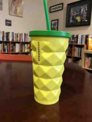 Starbucks 2016 Hawaii Pineapple Tumbler Grande Metal 16 oz. - - Sold on eBay Oct, 23rd 2019 for $19.95