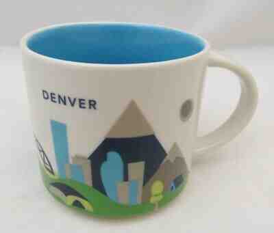 Starbucks Coffee 14oz Mug 2015 DENVER Colorado You Are Here Cup Hot Chocolate - Sold on eBay Oct, 23rd 2019 for $15.00
