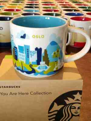 rare mugs Starbucks OSLO You Are Here (YAH) 14 oz mug with SKU tag - Sold on eBay Oct, 23rd 2019 for $59.95