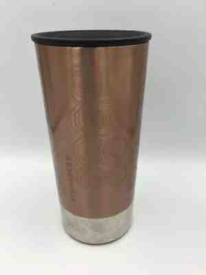 Starbucks Copper Swirl (Cork Bottom) 12oz Travel Drink Tumbler 2012 - Sold on eBay Oct, 23rd 2019 for $24.95