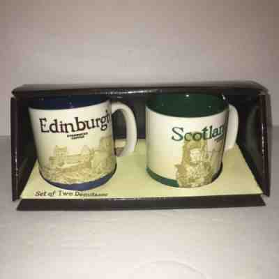 Starbucks Coffee Set Of Two Demitasse Edinburgh And Scotland Mugs New In Box - Sold on eBay Oct, 23rd 2019 for $30.00