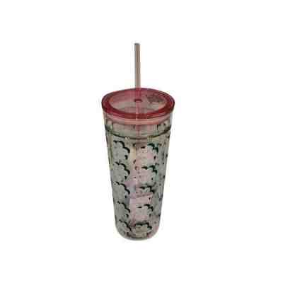 Starbucks Glass Cup New Spring Venti White Floral Tumbler 20 oz - Sold on eBay Oct, 23rd 2019 for $39.99