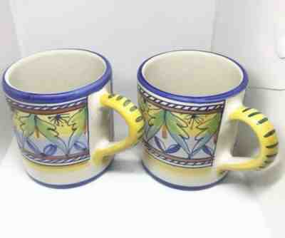 Starbucks Coffee Sberna Deruta Italy Handpainted Exclusive 3 5/8" Mugs Set Of 2 - Sold on eBay Oct, 23rd 2019 for $29.99