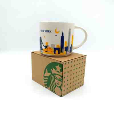 414ml Coffee Mug Cup Starbucks City YAH New York You Are Here Collection in Box - Sold on eBay Oct, 23rd 2019 for $17.50