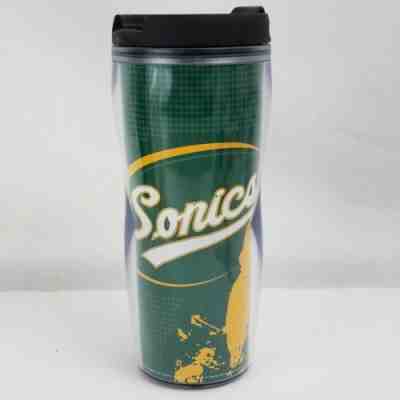 2001 Seattle Sonics Starbucks Coffee 16oz Travel Tumbler NBA Sonics Mug - Sold on eBay Oct, 23rd 2019 for $34.95