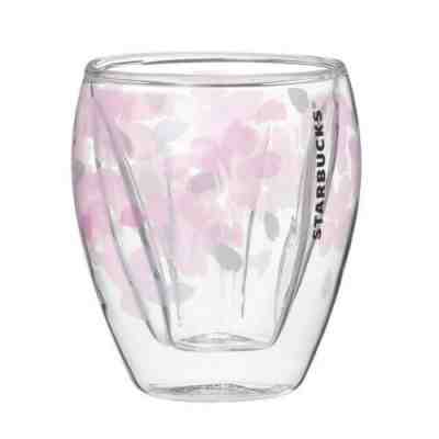 2019 Starbucks Cherry Blossom Double Wall Glass Sakura Shape Like Japan -No Card - Sold on eBay Oct, 23rd 2019 for $59.99