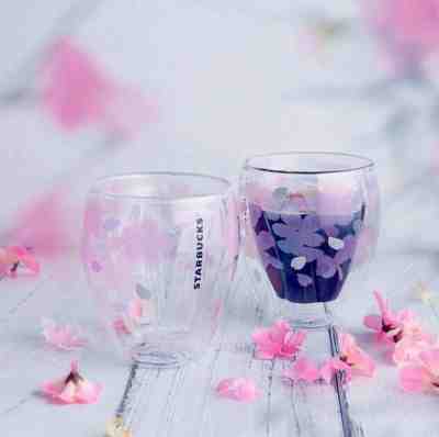 2019 Online Ltd Ed Starbucks Japan Sakura Cherry Blossom Double Wall Glass 237ml - Sold on eBay Oct, 23rd 2019 for $59.99