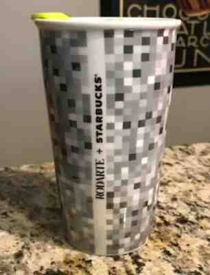 Starbucks 2012 Limited Minecraft RODARTE Ceramic Travel Tumbler Mug With Lid - Sold on eBay Oct, 23rd 2019 for $21.95