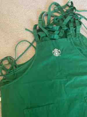 Starbucks Coffee Green Apron - Used - Halloween Costume Barista Uniform - Sold on eBay Oct, 22nd 2019 for $22.00