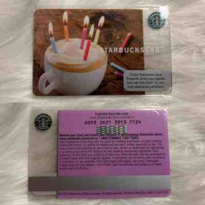 Starbucks Card 2009 TEST HAPPY BIRTHDAY 6053 Purple Lmtd Edition NEW Unused RARE - Sold on eBay Oct, 22nd 2019 for $62.25