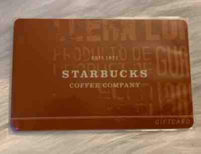 MEGA RARE 2001 Very FIRST Starbucks Gift Card Ever Produced Prototype Sample - Sold on eBay Oct, 22nd 2019 for $375.99