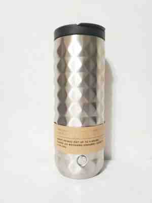 Starbucks Vacuum insulated Silver Studded Stainless Steel Tumbler 16 oz - Sold on eBay Oct, 22nd 2019 for $29.99