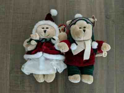 Starbucks Bearista Bear - Christmas Boy & Girl SET - 42 & 43 Edition 2005 NWT - Sold on eBay Oct, 22nd 2019 for $25.00