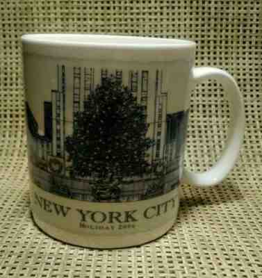  Starbucks New York City Holiday Mug 2006 Christmas Cup Rockefeller Center- RARE - Sold on eBay Oct, 22nd 2019 for $49.36