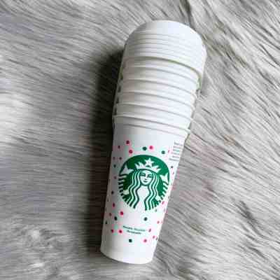 Starbucks NEW Christmas Reusable Cup Collection Confetti 16 oz 6 Pack - Sold on eBay Oct, 22nd 2019 for $29.99
