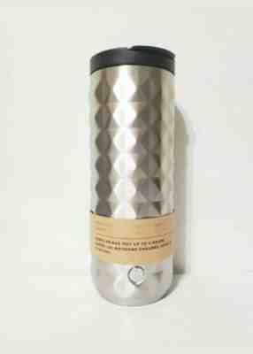 Starbucks Vacuum insulated Silver Studded Stainless Steel Tumbler 16 oz Hot&Cold - Sold on eBay Oct, 22nd 2019 for $29.99