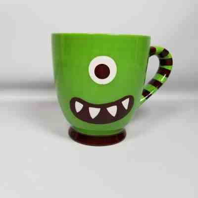 Starbucks 2006 Halloween Mug Cyclops One Eye Monster Green - Sold on eBay Oct, 22nd 2019 for $15.95
