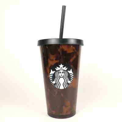 Starbucks Sold Out Fall 2019 Tortoise Tumbler Cold Cup w/ Straw 16 OZ New NWT - Sold on eBay Oct, 22nd 2019 for $28.00