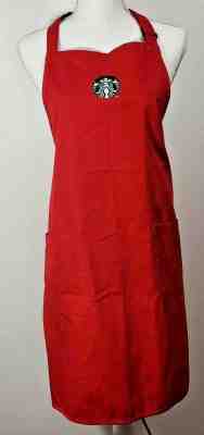 Starbucks Coffee Red Holiday Christmas Apron Xmas! EUC Free Ship in USA  - Sold on eBay Oct, 22nd 2019 for $30.00