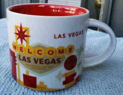 Starbucks 14oz Coffee Mug Cup Las Vegas City You Are Here Collection YAH Ceramic - Sold on eBay Oct, 22nd 2019 for $17.00