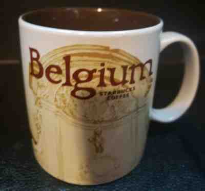 STARBUCKS COFFEE MUG BELGIUM BELGIE BELGIQUE GLOBAL ICON 16 OZ GREAT CONDITION - Sold on eBay Oct, 22nd 2019 for $24.99