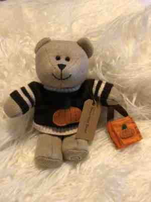Starbucks Bearista Bear Plush 85th Edition HALLOWEEN Pumpkin Sweater 2009 NWT N8 - Sold on eBay Oct, 22nd 2019 for $15.00