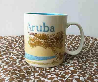 16 oz Starbucks Mug Cup Aruba City Collector Series Mug