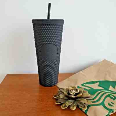 FALL 2019 Starbucks Matte Black Studded Spiked Tumbler Cold Cup 24oz NEW - Sold on eBay Oct, 21st 2019 for $58.00