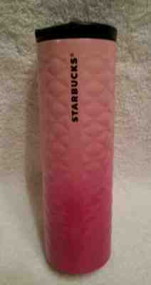 Starbucks Stainless Steel Quilted Troy Gradient Pink Tumbler 16oz  NWOT  RARE - Sold on eBay Oct, 21st 2019 for $69.00