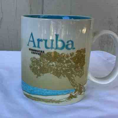 Starbucks ARUBA Coffe Cup Mug 2015 16 oz - Sold on eBay Oct, 21st 2019 for $26.00