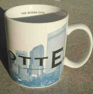 Starbucks CHARLOTTE, The Queen City, Mug Skyline Series One 2002 18 oz   - Sold on eBay Oct, 21st 2019 for $17.50