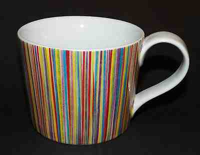 Starbucks Vertical Striped Mug 13 oz Coffee Tea Cup Glass Rainbow 2008 - Sold on eBay Oct, 21st 2019 for $22.95