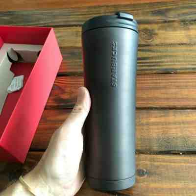 NEW IN BOX Venti 20 OZ Original Starbucks Insulated Coffee Travel Mug Black - Sold on eBay Oct, 21st 2019 for $20.00