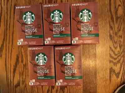 NEW 50 Pkgs in 5 Boxes Starbucks Keurig  Decaffinated Medium Roast Coffee - Sold on eBay Oct, 21st 2019 for $18.00