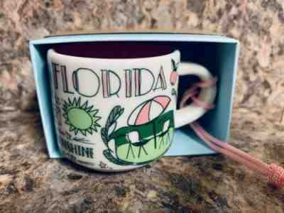 NIB Starbucks Been There Collection Florida Mug Christmas Ornament 2 oz Cup - Sold on eBay Oct, 21st 2019 for $15.99