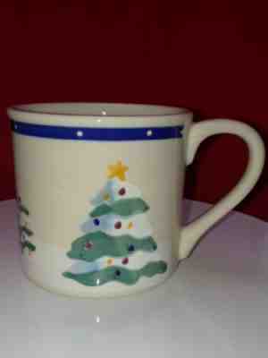 Starbucks Barista Hartstone Christmas Tree Coffee Mug Hand painted USA - Sold on eBay Oct, 21st 2019 for $28.00