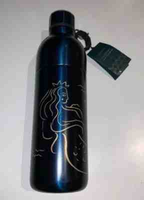 Starbucks 2017 Anniversary Mermaid SS Blue Water Ice Thermos 20oz Double Wall - Sold on eBay Oct, 21st 2019 for $30.00