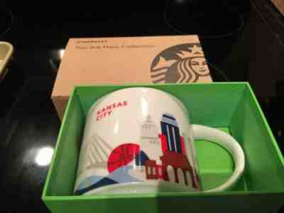 Starbucks Kansas  City Mug  You Are Here Collection. New In Box, 14 Oz. With Tag - Sold on eBay Oct, 21st 2019 for $22.00