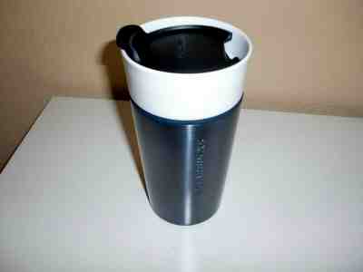  STARBUCKS 2015 DARK GREEN~12 FL OZ~STAINLESS CERAMIC TUMBLER TRAVEL MUG W/LID  - Sold on eBay Oct, 21st 2019 for $17.56