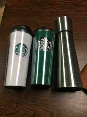 Starbucks Travel Mug Lot Of 3 Stainless 16 Oz - Sold on eBay Oct, 21st 2019 for $29.95