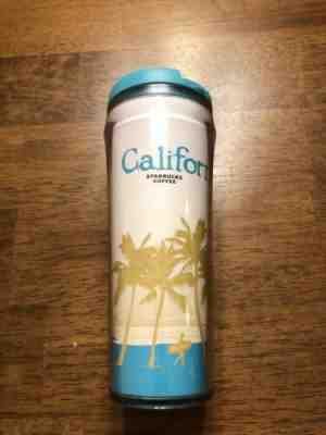 STARBUCKS 2009 GLOBAL ICONS - CALIFORNIA - GREAT INSULATED TRAVEL MUG / TUMBLER - Sold on eBay Oct, 21st 2019 for $19.99