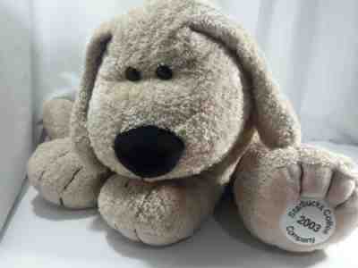 Large 2003 Starbucks BARKISTA Puppy Dog Plush Stuffed Floppy 24" Collar NameTag - Sold on eBay Oct, 21st 2019 for $24.99