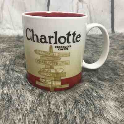 Starbucks 2009 Collector Series Charlotte City Global Icon Coffee Mug Cup 16oz - Sold on eBay Oct, 21st 2019 for $22.00