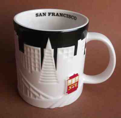 Starbucks Coffee San Francisco Skyline Collector Series Mug Bridge Cup 2012  - Sold on eBay Oct, 21st 2019 for $29.95