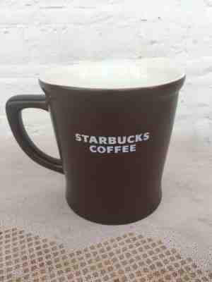2008 Starbucks BROWN with WHITE accent Coffee Tea Mug Cup 16 oz FREE SHIPPING ? - Sold on eBay Oct, 21st 2019 for $17.94